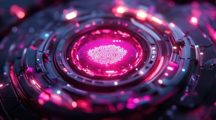 Futuristic Fingerprint Scanner
