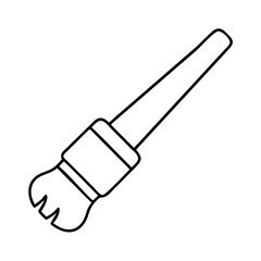 paintbrush icon, paintbrush line art - simple line art of paintbrush, perfect for paintbrush logos and icons