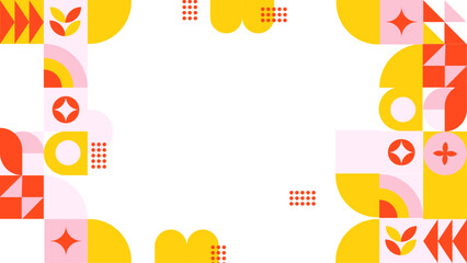 Flat Abstract Geometric Background Design