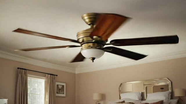close up of celling fan