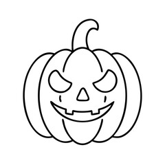 pumpkin icon, pumpkin line art - simple line art of pumpkin, perfect for pumpkin logos and icons