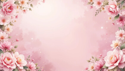 pink rose border