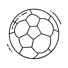 Obraz premium soccer ball icon, soccer ball line art - simple line art of soccer ball, perfect for soccer ball logos and icons