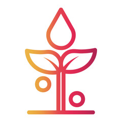 botany Line Gradient Icon