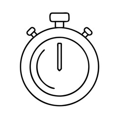 stopwatch with pause icon, stopwatch with pause line art - simple line art of stopwatch with pause, perfect for stopwatch with pause logos and icons