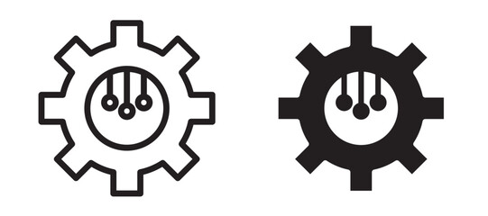 ETL icon In Flat and stroke Style Vector For App, UI, Websites. Black Vector Illustration.