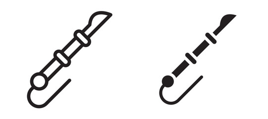 Harpoon icon In Flat and stroke Style Vector For App, UI, Websites. Black Vector Illustration.