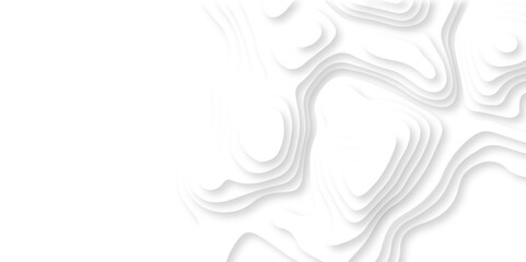 Abstract Luxury diamond creative topography map background vector natural shadow papercut web topography map spiral line. white light dynamic smooth 3d papercut texture background.
