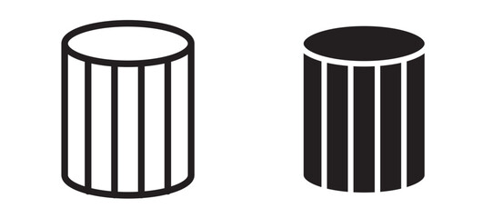 Air filter icon In Flat and stroke Style Vector For App, UI, Websites. Black Vector Illustration.