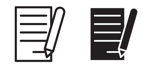 Agreement icon In Flat and stroke Style Vector For App, UI, Websites. Black Vector Illustration.