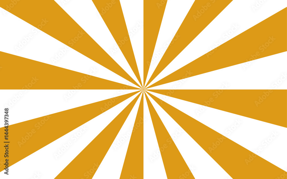 Poster Abstract hypnotic radial spiral pattern and visual illusion of motion and depth. Dynamic sense of energy, reminiscent of retro posters or optical art. Sunburst background with pattern beam rays. 
