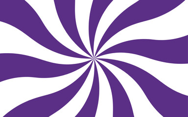 Abstract hypnotic radial spiral pattern and visual illusion of motion and depth. Dynamic sense of energy, reminiscent of retro posters or optical art. Sunburst background with pattern beam rays. 