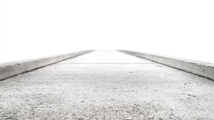 Fototapeta premium Empty concrete path extending into the distance