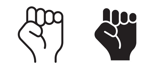 Empowerment icon In Flat and stroke Style Vector For App, UI, Websites. Black Vector Illustration.