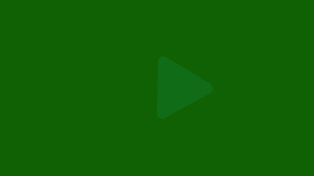 Video player icon triangle shape button icon animation. music play button animation.Animation of video Simple rewind button animation with smooth motion