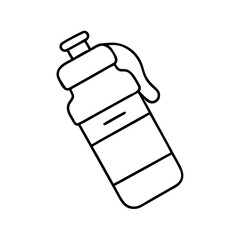 water bottle icon, water bottle line art - simple line art of water bottle, perfect for water bottle logos and icons