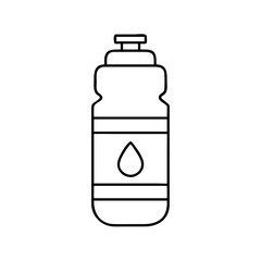 water bottle icon, water bottle line art - simple line art of water bottle, perfect for water bottle logos and icons