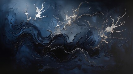 Dark wavs abstract pattern 