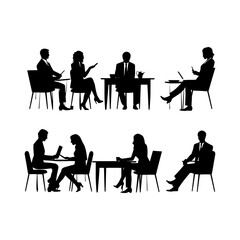Fototapeta premium Business Strategy Session Illustration