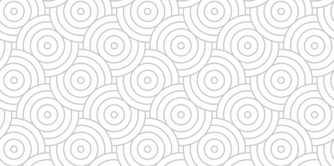 Overlapping Pattern Minimal diamond geometric waves spiral transparent and abstract circle wave line. white and gray seamless tile stripe geometric create retro spiral line  pattern background.