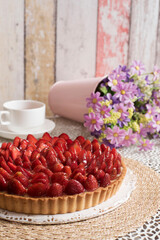 Tarte Aux Fraises strawberry tartlet with strawberry topping 