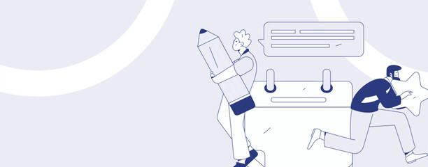 Check-in character flat vector concept operation hand-drawn illustration
