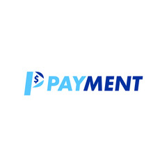 Monogram letter P payment logo design template