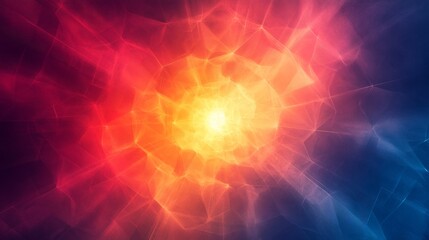Obraz premium Abstract design with radiating light and vibrant colors.