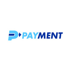Monogram letter P payment logo design template