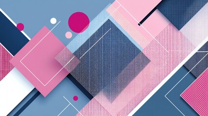 Minimalist vector art with a rhombus pattern, simple lines, and white outlines on a colorful background. Perfect for modern, creative designs