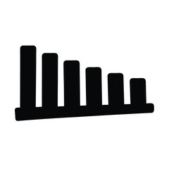 bar graph made of silver coins