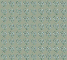 Seamless background with green leaves, seamless pattern with flowers