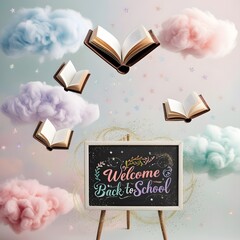book with cloud go to school