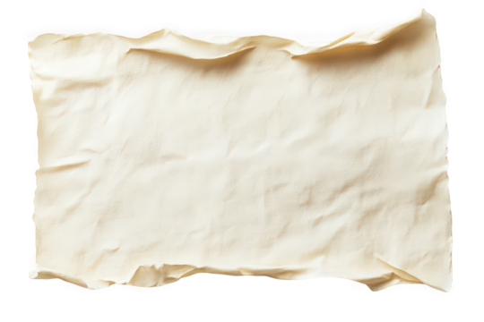 Wrinkled beige paper texture with soft light, perfect for backgrounds or creative designs.