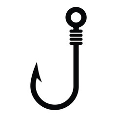 fishing hook vector illustration