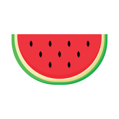 Slice Of Watermelon Summer Season Illustration Single Icon