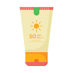 Sunscreen Icon Single Illustration For Summer Vibes