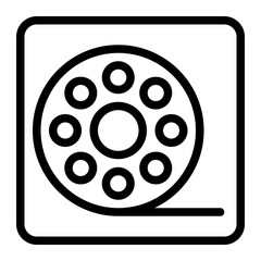 Film reel Line Icon