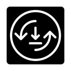 Auto Download Solid Icon