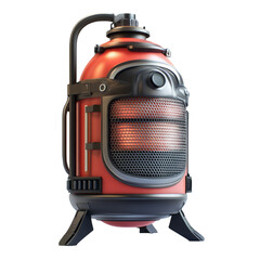 Futuristic Red Energy Device Portable Power Source Technology