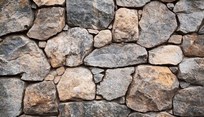 Obraz premium A close-up view of a textured stone wall.