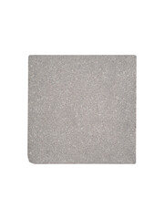 Gray square concrete tile is isolated.