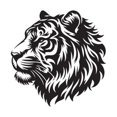Obraz premium Tiger Head Vector Art