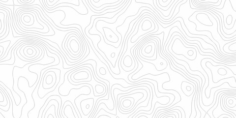 Topographic map. Geographic mountain relief. Abstract lines background. Contour maps. Topo contour map on white background, Topographic contour lines vector map seamless pattern.