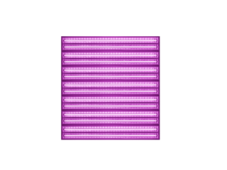 Set of bright pink fluorescent light fixtures is isolated.