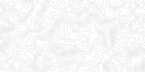 Topographic map. Geographic mountain relief. Abstract lines background. Contour maps. Topo contour map on white background, Topographic contour lines vector map seamless pattern.