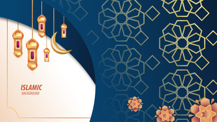 Elegant modern islamic pattern background