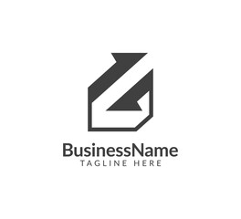 Modern logo mark with letter g and arrow icon bar candlestick for trading, investment, finance, statistic, accounting or marketing business