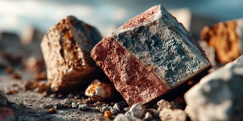 Concrete Rubble from Collapsed Building