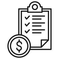 Billing Outline Icon